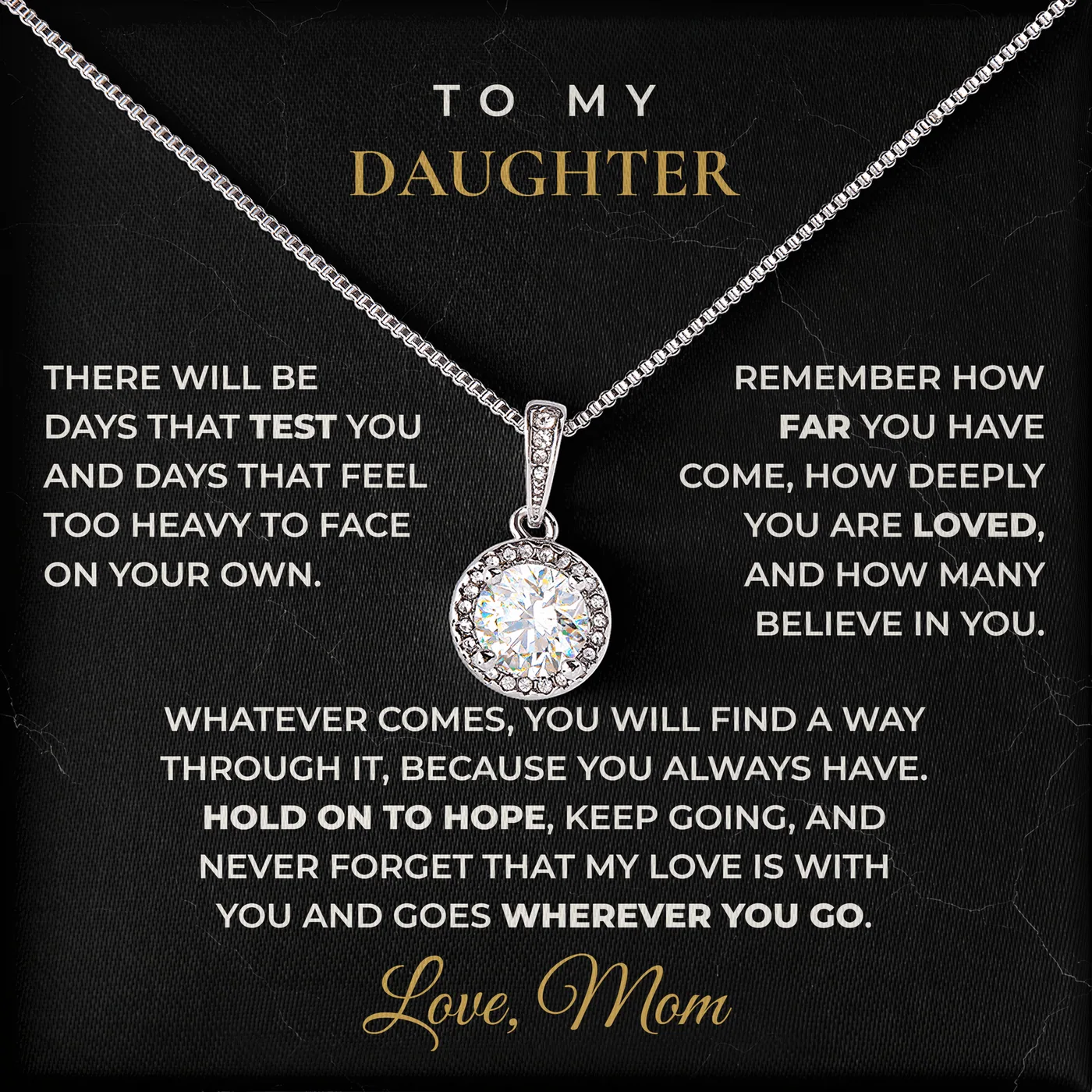 Wherever You Go Eternal Hope Necklace for daughter